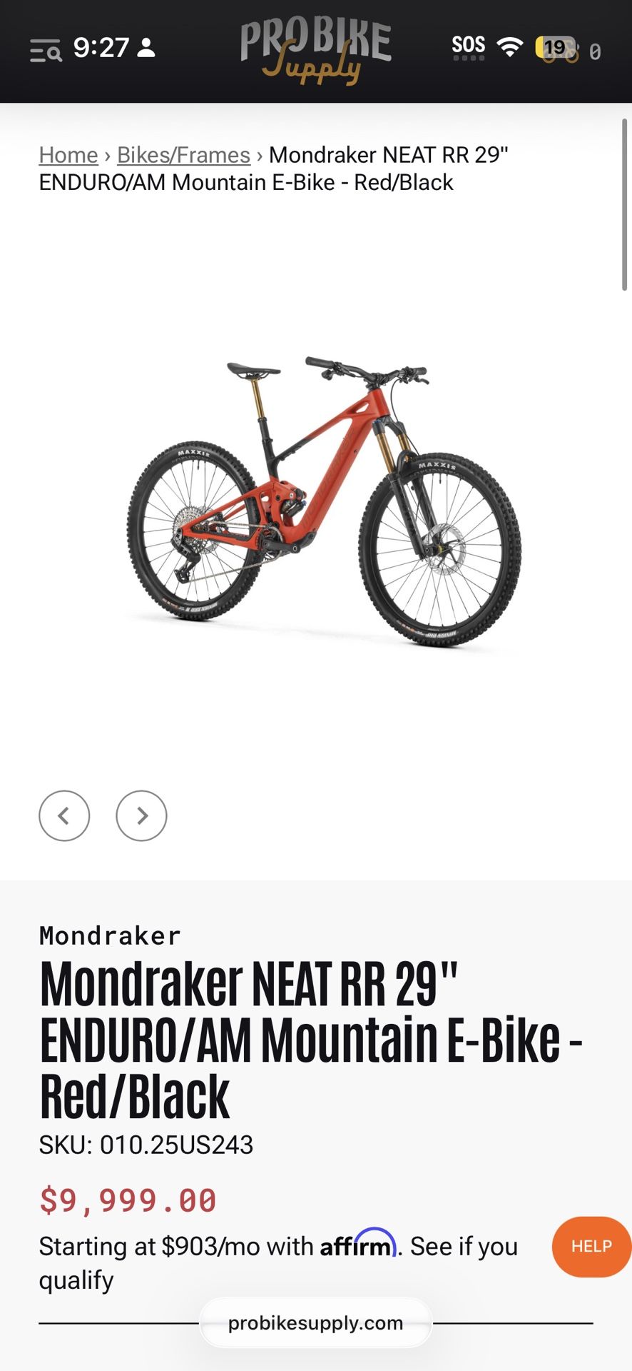 Santa Cruz Mountain Bike Blur