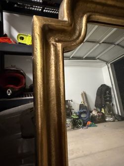 Gold Trim Potato Barn Mirror