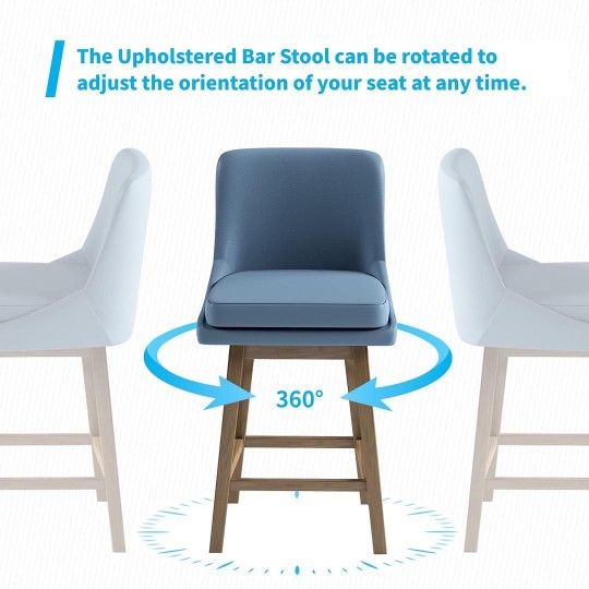 New Set of 2 Swivel Stools，26