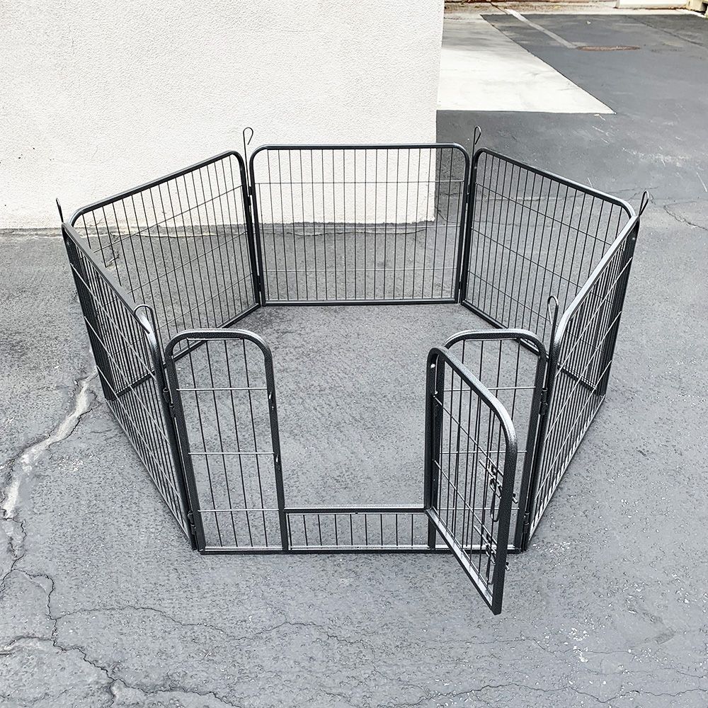 New $55 Heavy Duty 24” Tall x 32” Wide x Panel Pet Playpen Dog Crate