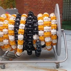 1 Ea -$250 Or $500 For All  Kiefer Swimming Pool Racing Line Reels With Lane Line Saver And Extra  Wave Eaters