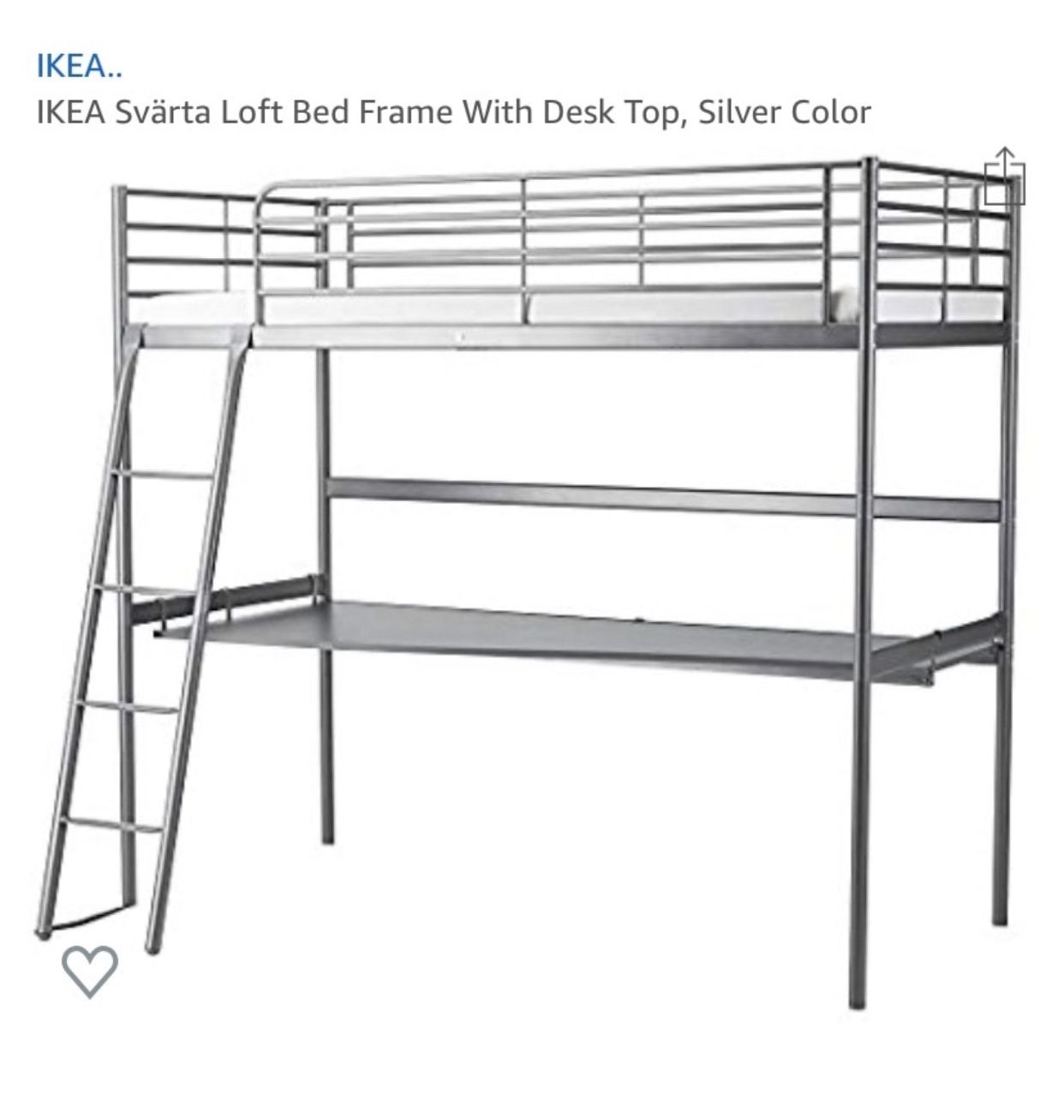 IKEA loft bed with desk