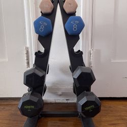 Hand Weights With A Frame