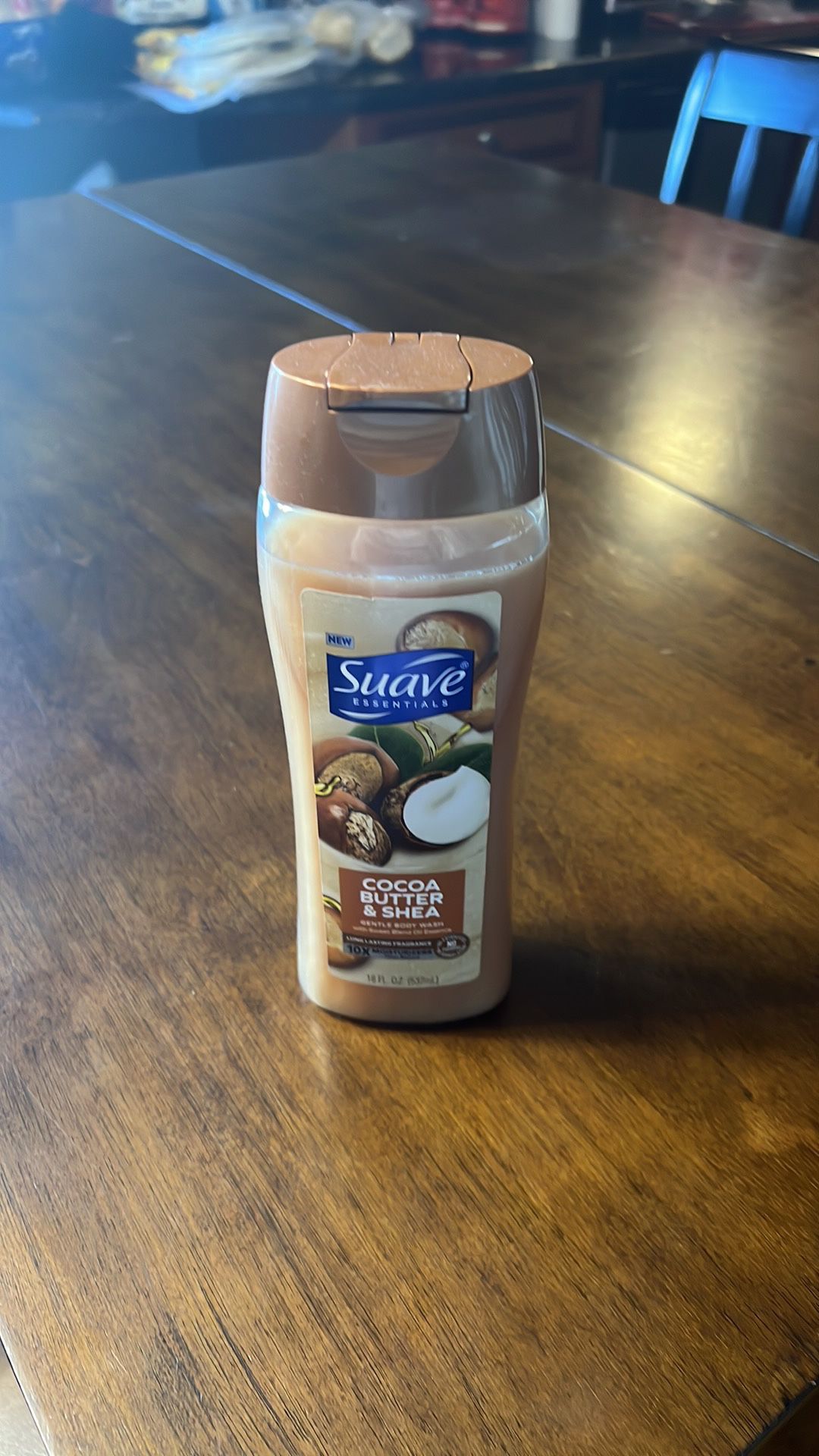 SUAVE Essentials Cocoa Butter & Shea Gentle Body Wash- 18 FL OZ *NEW*