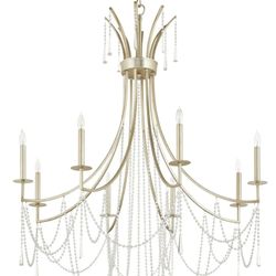 Antique Silver Crystal Chandelier