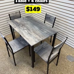 Table With 4 Chairs Brand New $149 Only 