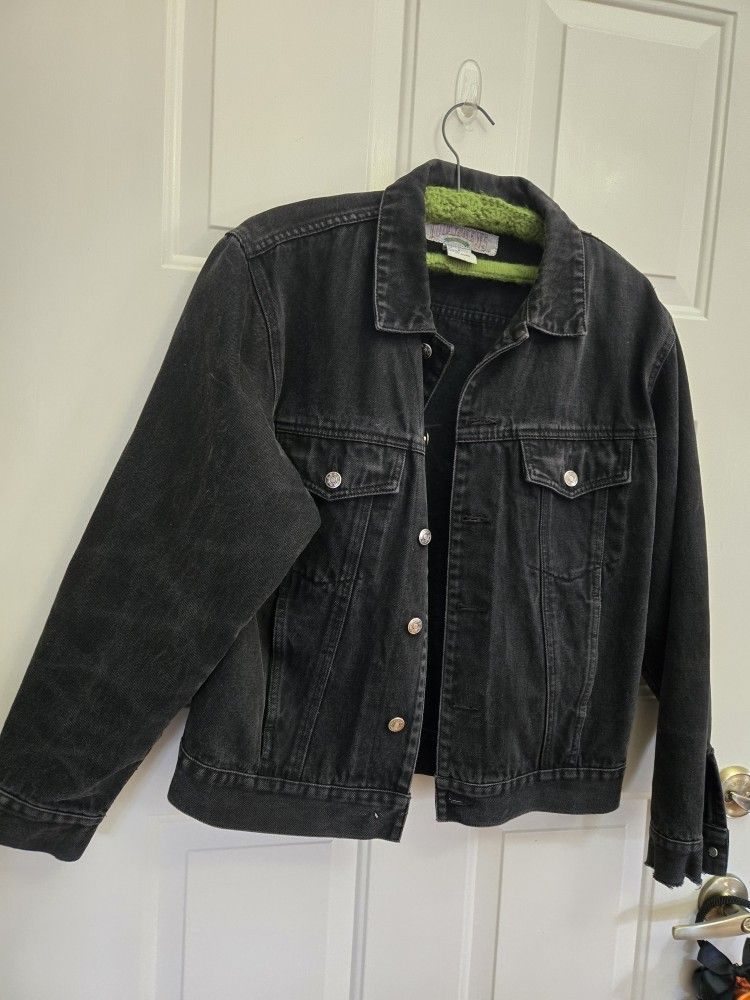 Vintage 80's Black Jean Jacket
