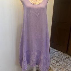 100% Linen Dress Size M