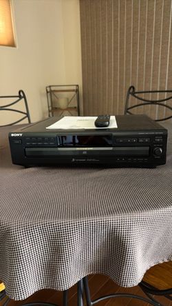 Sony five disc CD player.