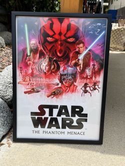 Phantom Menace print- Framed