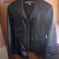 Ladies Kenneth Cole Reaction Leather Coat