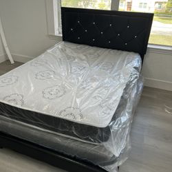 Full  Size Bed Frame With Mattress All New Furniture And Free Delivery 