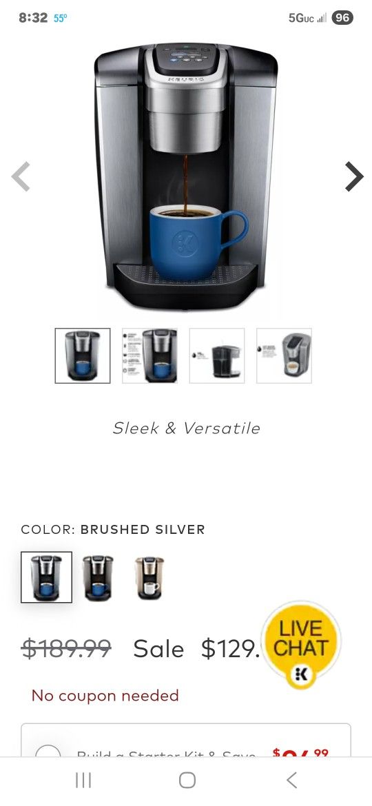 KEURIG SINGLE-SERVE COFFEE MAKER