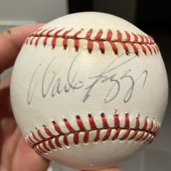 Wade Boggs signed WS ball