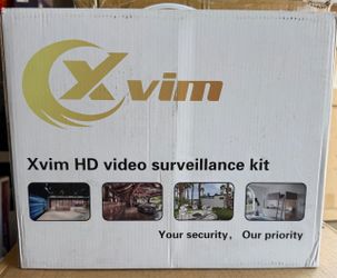 XVIM 8CH 1080P AHD DVR Security Camera System, HD Video Surveillance Kit, Waterproof Outdoor Bullet Cameras, Night Vision, Motion Alert, Remote Playba