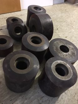 Electric forklift wheels
