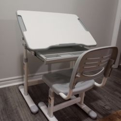 VIVO Basic Kids' Height Adjustable Desk and Chair
