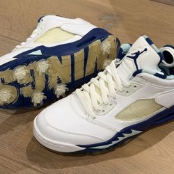 JORDAN 5 LOW GOLF SHOES 'WING IT' Sz 8 BRAND NEW