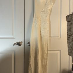 Meshki Cream One Shoulder Dress Size XS