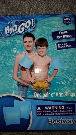 H2O GO! Fabric Arm Rings - Blue-- 8"x6" Ages 3-6