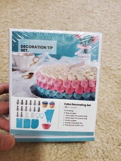 Cake decoration tip set
