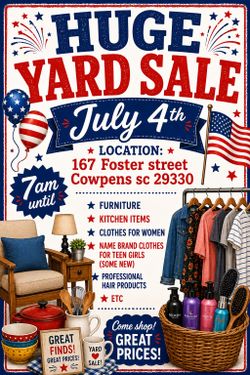 Yard Sale 7/4