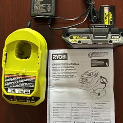 Ryobi Battery And Charger