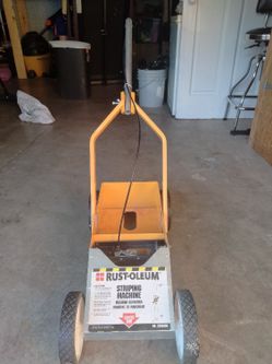 RUST-OLEUM STRIPING MACHINE