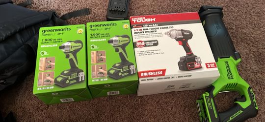 Greenworks and Hyper Tough Power Tool Bundle