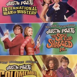 AUSTIN POWERS Trilogy (Blu-Ray-2012) 3 Movies!