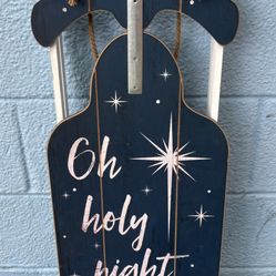 Christmas Sled Decor wooden sign
