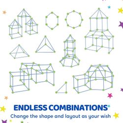 Fort Building Kit With Rods/Balls