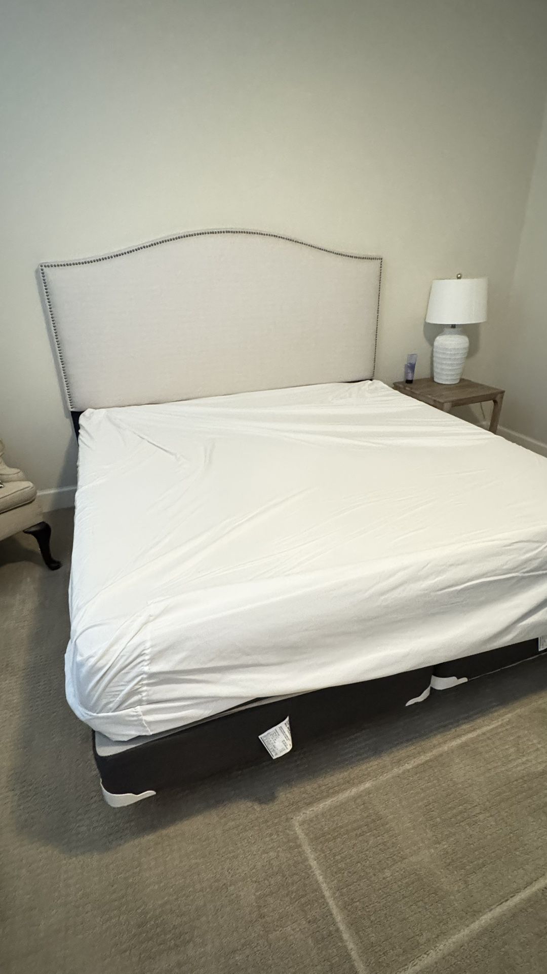 California King Frame + Mattress