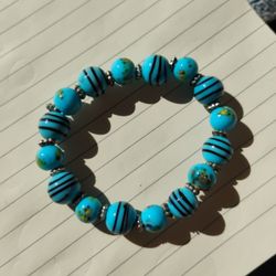 Murano Glass Bead Bracelet 
