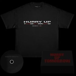 NEW Hurry Up Tomorrow Weekend collectors edition box set: T-Shirt Size M/L + CD