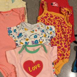 6 Piezas Playeritas Nińa Talla 4 De 12 Meses Y 2 De 9