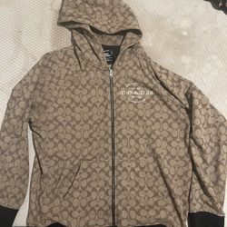 Coach signature zip hoodie