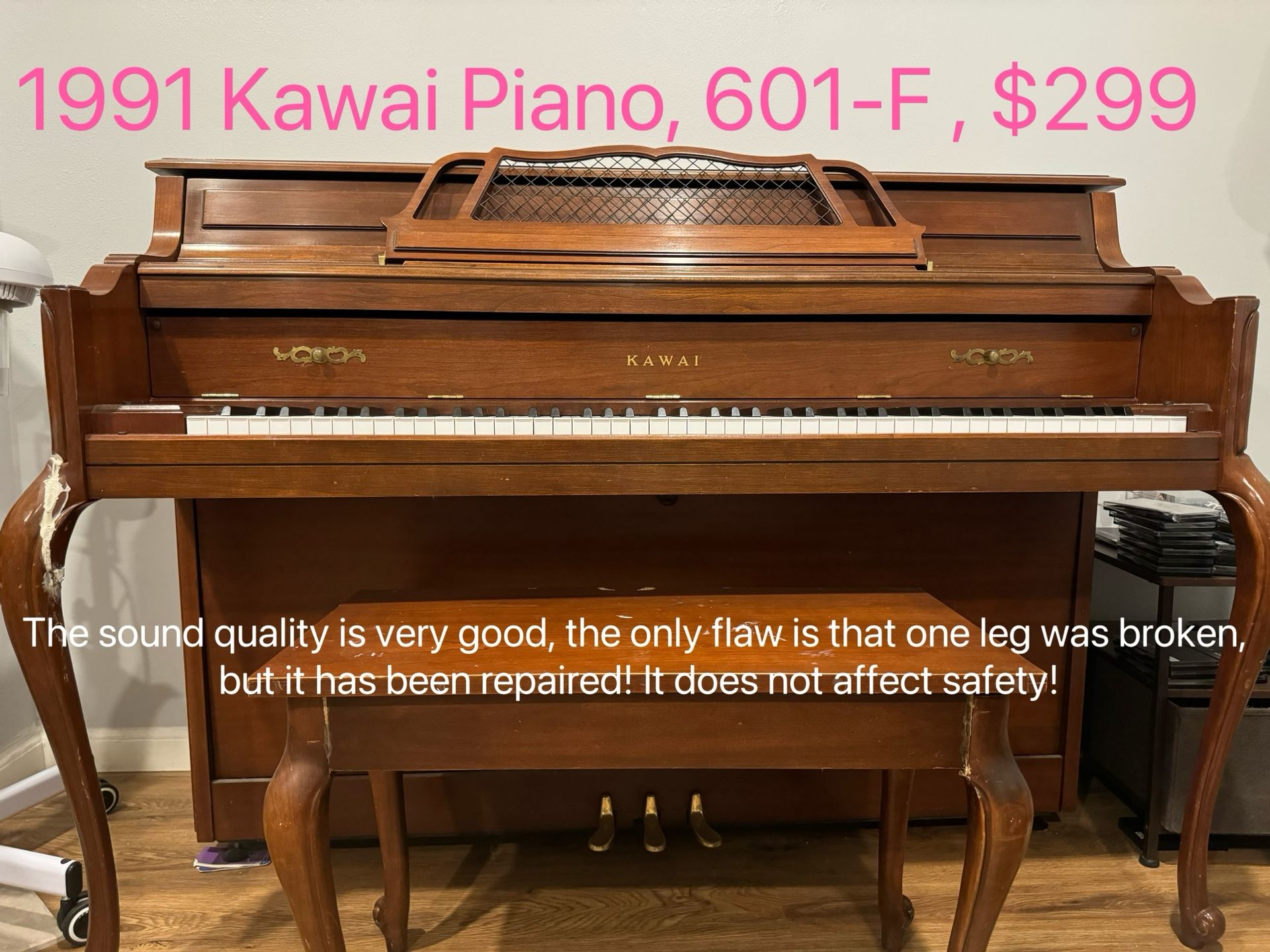 $ 299 KAWAI VINTAGE PIANO ! 