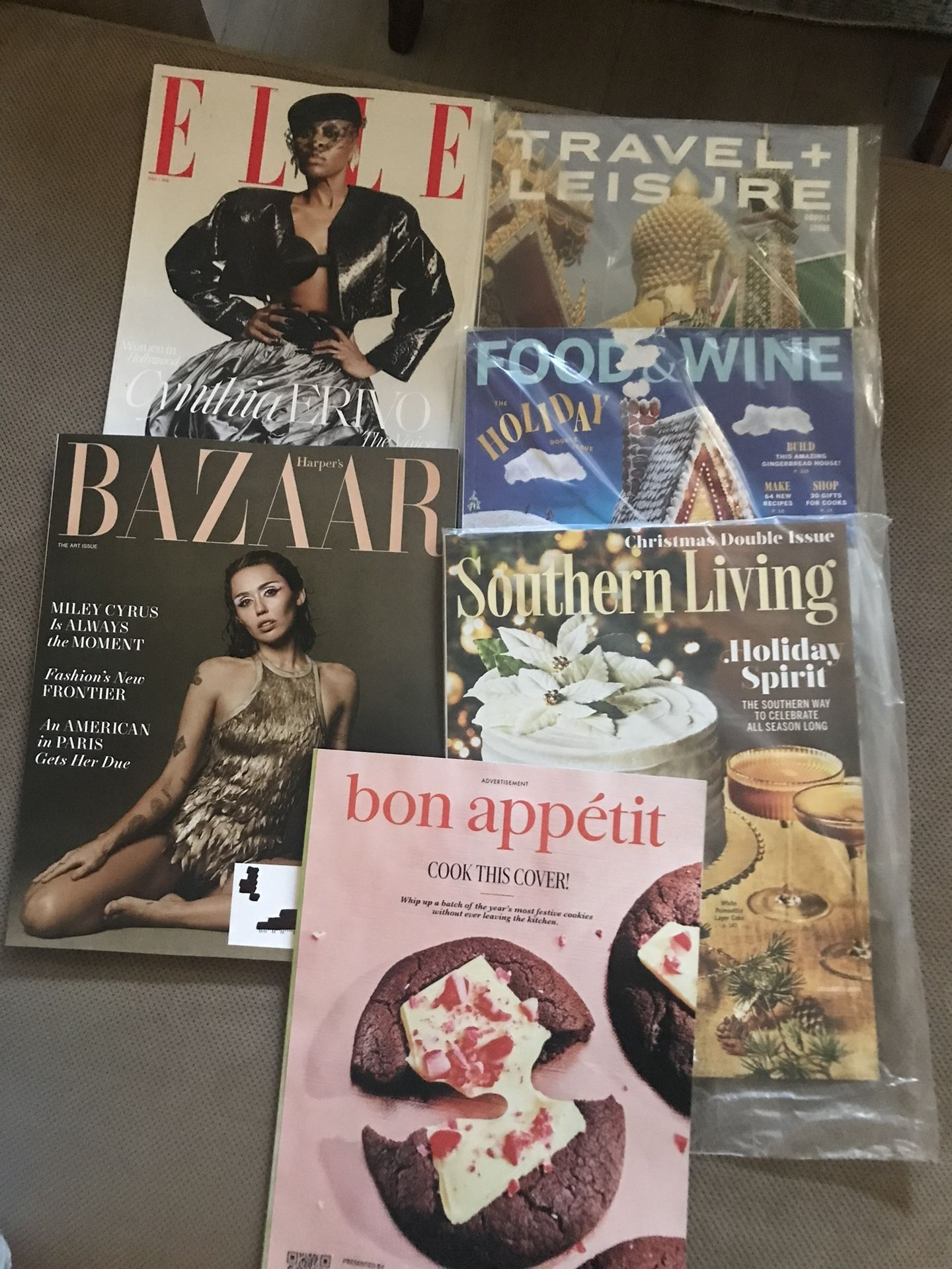 Harper Bazaar, Elle, Bon Appetite, Southern Living, Food and Wine, and Travel