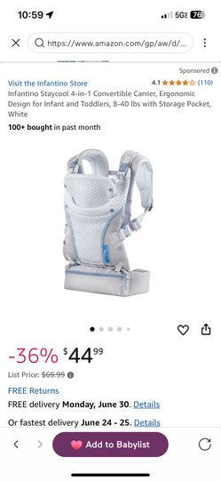 Baby Carrier Cooling