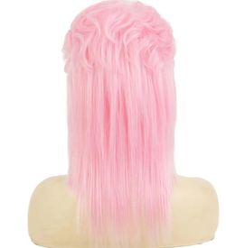 Pink Mullet Wigs for Women 70s 80s Rocker Shoulder Length Hair
