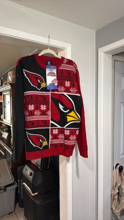 FOCO Arizona Cardinals Size L Ugly Christmas Sweater Size L