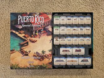 Puerto Rico Special Edition board game- CARDBOARD Tiles & Trays (Read Desc)