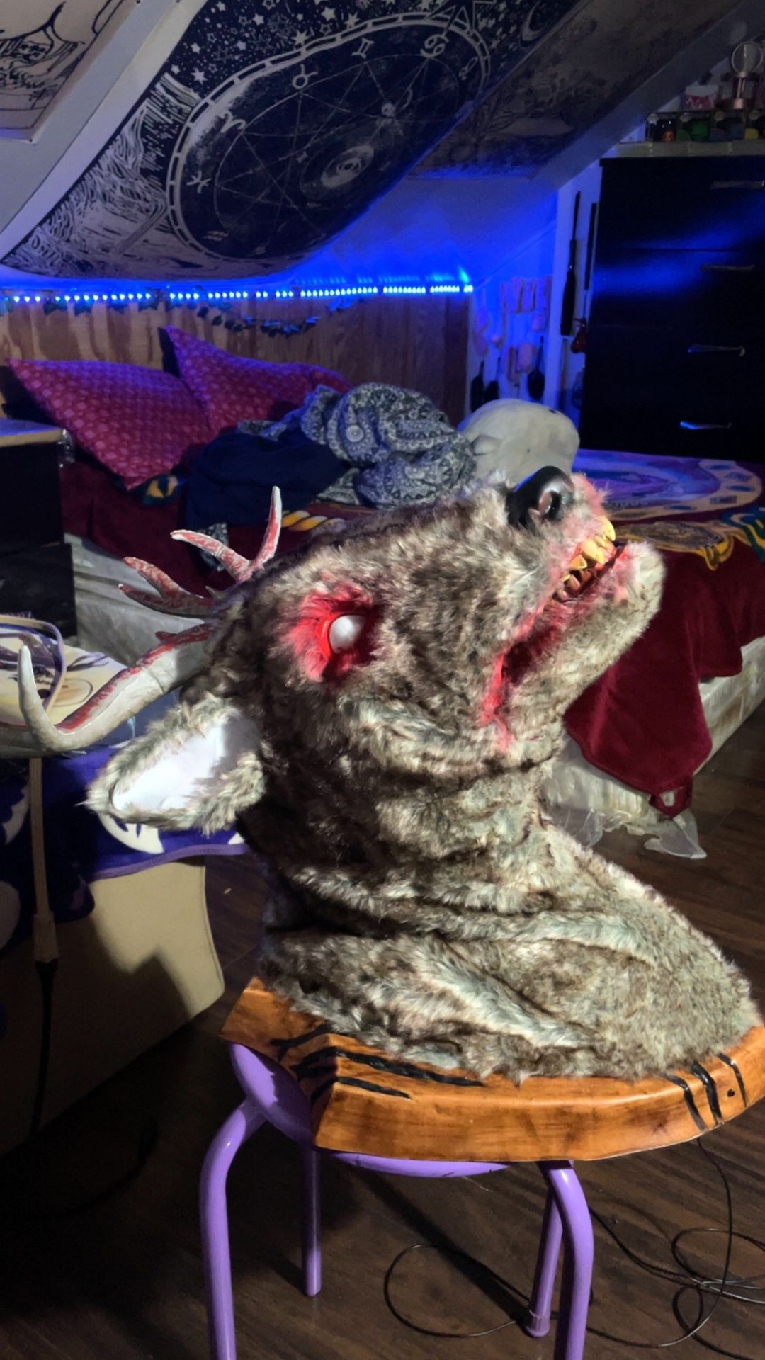 Evil Deer Taxidermy Animatronic