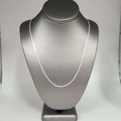 925 Sterling Silver Fancy Flat Chain Necklace 24"