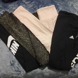 WOMEN'S ATHLETIC PANTS ~5 PAIR~ NIKE ADIDAS VICTORIA'S SECRET 