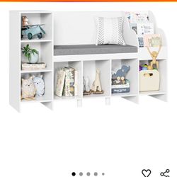 Kids Bookshelf With Reading Nook