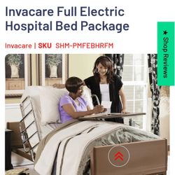 Hospital bed - <2years Of Use. No Mattress. New trapeze Bar. 