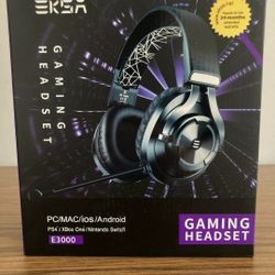 EKSA E3000 Gaming Headset with Noise Cancelling Mic