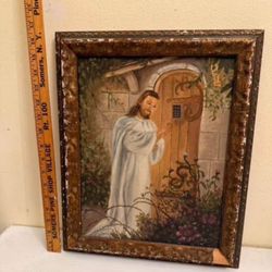 Vintage Jesus Painting 